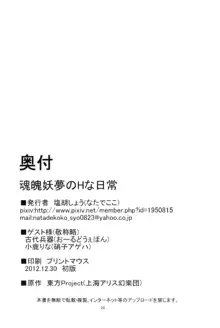 魂魄妖夢のHな日常, 日本語