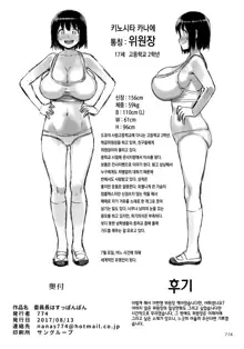 Iinchou wa Supponpon | 위원장은 알몸, 한국어