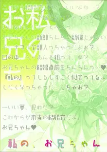 私の、お兄ちゃん4.5 番外編, 日本語