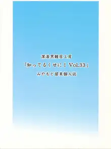 知ってるくせに! Vol.33, 日本語