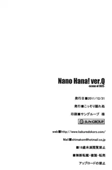 Nano Hana! ver.Q -scene of FATE-, 中文