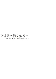 では何？何なのだ？, 日本語