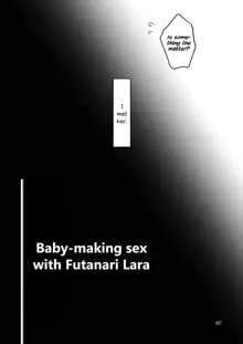 Futanari Lara to Kozukuri Sex, English