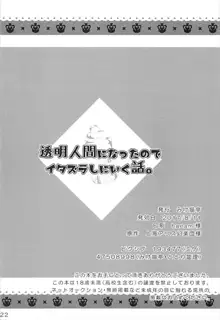 透明人間になったので、イタズラしにいく話。, 日本語