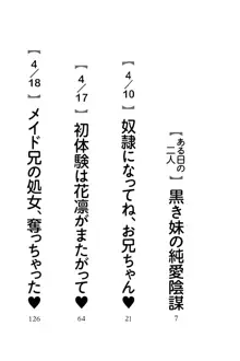 僕は妹サマには逆らえない, 日本語