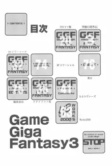 Game Giga Fantasy 3, 日本語