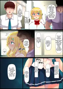 Blond Joshi Ryuugakusei Tanetsuke Press Namahame Taiken, English