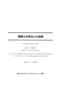 姫騎士が敗北した結果, 日本語