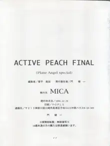 ACTIVE PEACH FINAL, 日本語