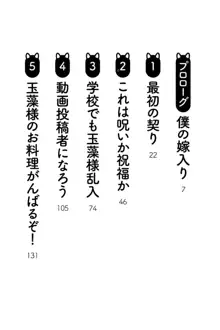 狐に嫁入り 九尾の玉藻様と新婚生活, 日本語