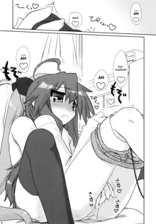 Ijiwaru Kagami. Ijirare Konata. | Meanie Kagami. Teased Konata., English