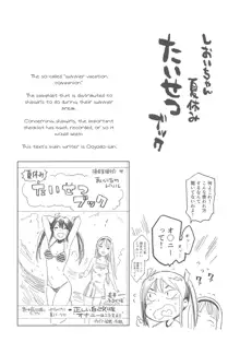 Shioi-chan Natsuyasumi Taisetsu Book, English