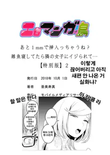 Ato 1mm de Haicchau ne? Zakone Shitetara Tonari no Joshi ni Ijirarete... [Tokubetsuban] 2, 한국어