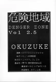 DANGER ZONE:URA改, 日本語