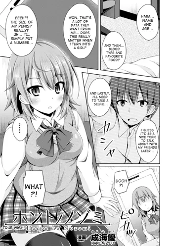 Honto no Nozomi | True Wish, English