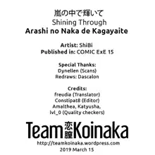 Arashi no Naka de Kagayaite | Shining Through, English