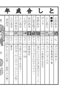 東方裏表としあき成年合同誌8 としあき怒助平, 日本語