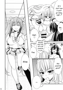 A Big-Tig Twintail Girl gets Screwed by Two Futanari Girls, English