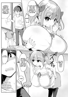 Hisashiburi ni Atta Imouto no Musume ga Kyonyuu de Osumashiya-san ni Nattemashita., English