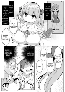 Hisashiburi ni Atta Imouto no Musume ga Kyonyuu de Osumashiya-san ni Nattemashita., English