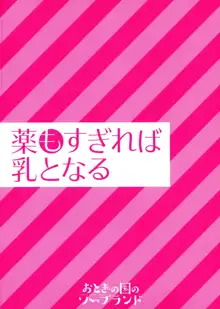 薬もすぎれば乳となる, 日本語