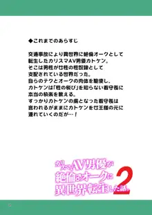 Charisma AV Danyuu ga Zetsurin Orc ni Isekai Tensei Shita Hanashi. 2, 日本語