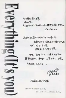 Everything (It's you) PERFECT EDITION 2000, 日本語