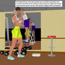 Muscle girl story, English