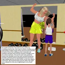 Muscle girl story, English