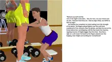 Muscle girl story, English