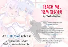 Oshiete Rem Sensei - Emilia-tan to Manabu Hajimete no SEX | Teach me, Rem-sensei! An introduction to sex with Emilia-tan, English