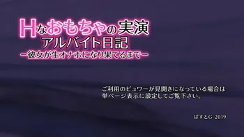 Hなおもちゃの実演 アルバイト日記 ―彼女が生オナホになり果てるまで―