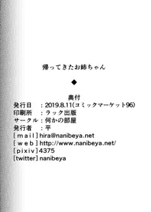 帰ってきたお姉ちゃん, 日本語