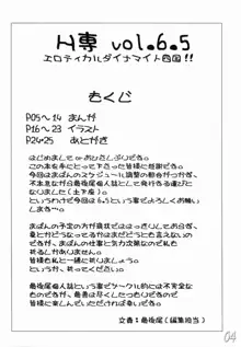 H専 vol.6.5, 日本語