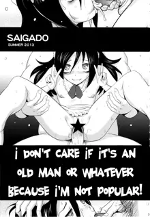 Motenai kara Konosai Ossan Demo Nandemo! | I don't care if it's an old man or whatever because I'm not popular! (decensored), English