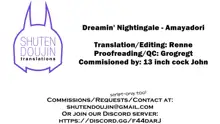 Dreamin' Nightingale, English