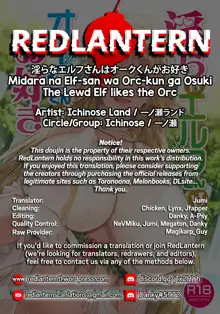 Midara na Elf-san wa Orc-kun ga Osuki | The Lewd Elf likes the Orc, English