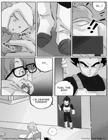 First Kiss (Parody) [English] <DBZ, Dragon Ball, Vegeta, Bulma, Romantic, Romance>, English