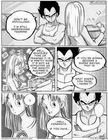 First Kiss (Parody) [English] <DBZ, Dragon Ball, Vegeta, Bulma, Romantic, Romance>, English