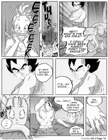 First Kiss (Parody) [English] <DBZ, Dragon Ball, Vegeta, Bulma, Romantic, Romance>, English