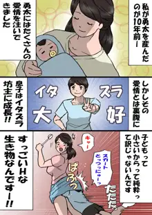 お母さんはいたずら息子を怒れない, 日本語