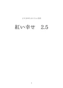 紅い幸せ 2.5, 日本語