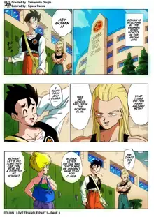 LOVE TRIANGLE Z - Gohan, Erasa to Deau (decensored), English