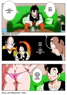 LOVE TRIANGLE Z - Gohan, Erasa to Deau (decensored), English