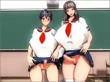 仲良しエロふたなりさんが教室でエロい事をするCG集, 日本語