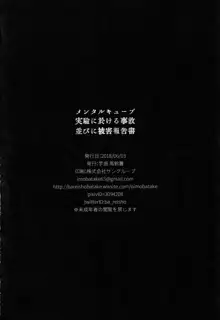 メンタルキューブ実驗に於ける事故並びに被害報告書, 日本語