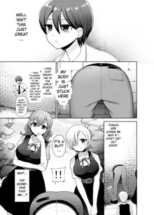 Joshikou ni Shinnyuu Shiyou to Shitara Kabe ni Hamatte Futanari Jogakusei no Nikubenki ni Saretandaga | I tried to sneak into an all girls’ school, got trapped in a wall and was used as the futa students’ meat urinal, English