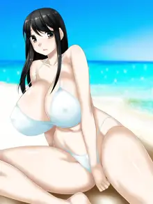 黒髪ロング娘の爆乳超乳ミニCG集, 日本語