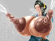 爆乳熟女の陥没・勃起乳首, 日本語