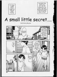 A small little secret..., English